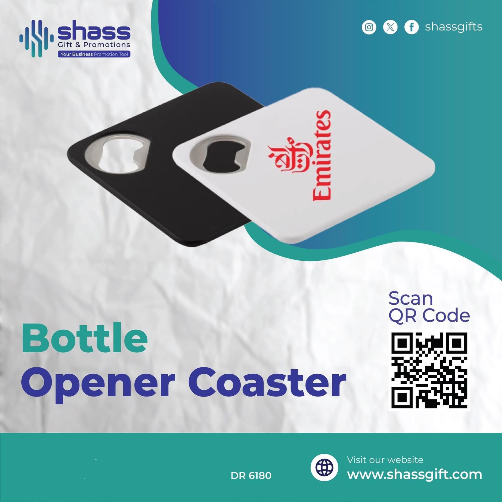 Bottle opener coaster